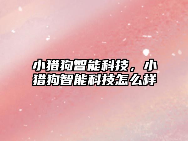 小獵狗智能科技，小獵狗智能科技怎么樣